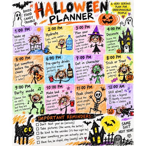 Halloween planner printable