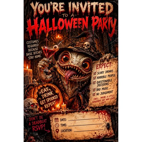 Halloween party invitation