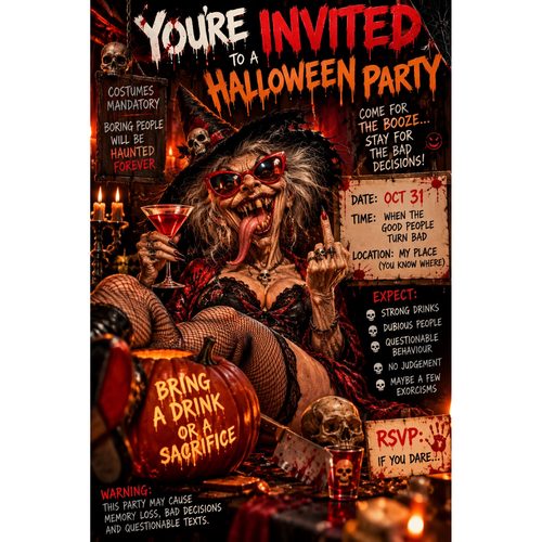 Halloween party invitation
