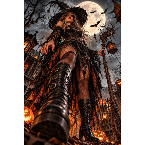 Halloween witch poster